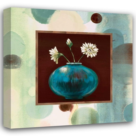 Selina Werbelow 20x20 Gallery Wrapped Canvas Wall Art Titled - Daisies I