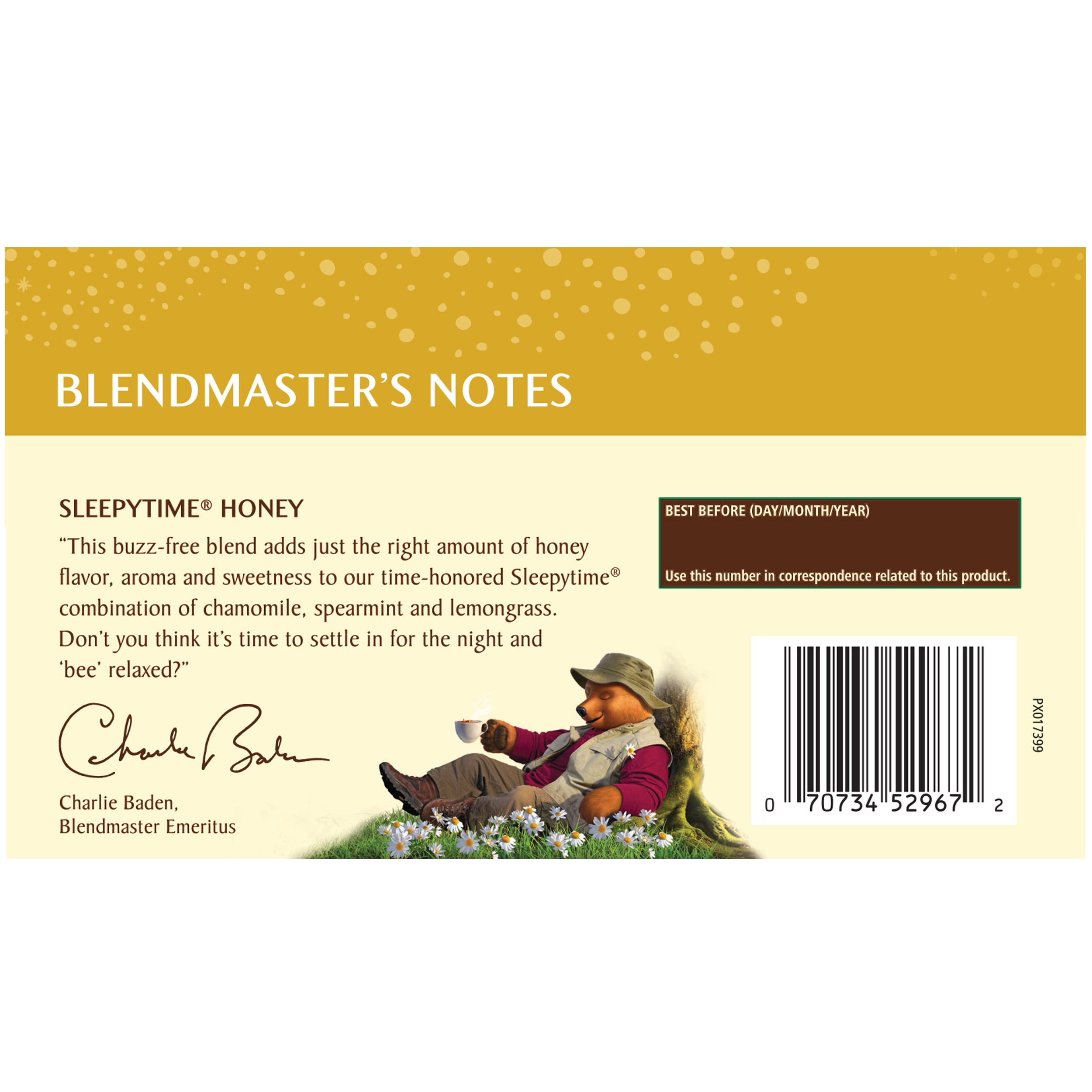 (4 pack) Celestial Seasonings Sleepytime Honey Caffeine-Free Herbal Tea Bags (20 Count)