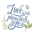 thumbnail image 2 of Brown, Victoria 26x26 White Modern Wood Framed Museum Art Print Titled - Love, 2 of 4