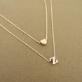 thumbnail image 1 of Collar con colgante de corazón pequeño Simple y fino para mujer, collar con letra inicial de personalidad, colgante con nombre, accesorio de regalo de joyería Tan Jianjun  unisex, 1 of 1