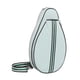 thumbnail image 2 of Bolsa bandolera para raqueta de bádminton, mochila bandolera para tenis, para entrenamiento, para hombre Azul, 2 of 9