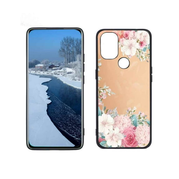 Compatible with OnePlus Nord N10 Phone Case, Floral-Flowers-Cute79 Case Men Women, Flexible Silicone Shockproof Case for OnePlus Nord N10