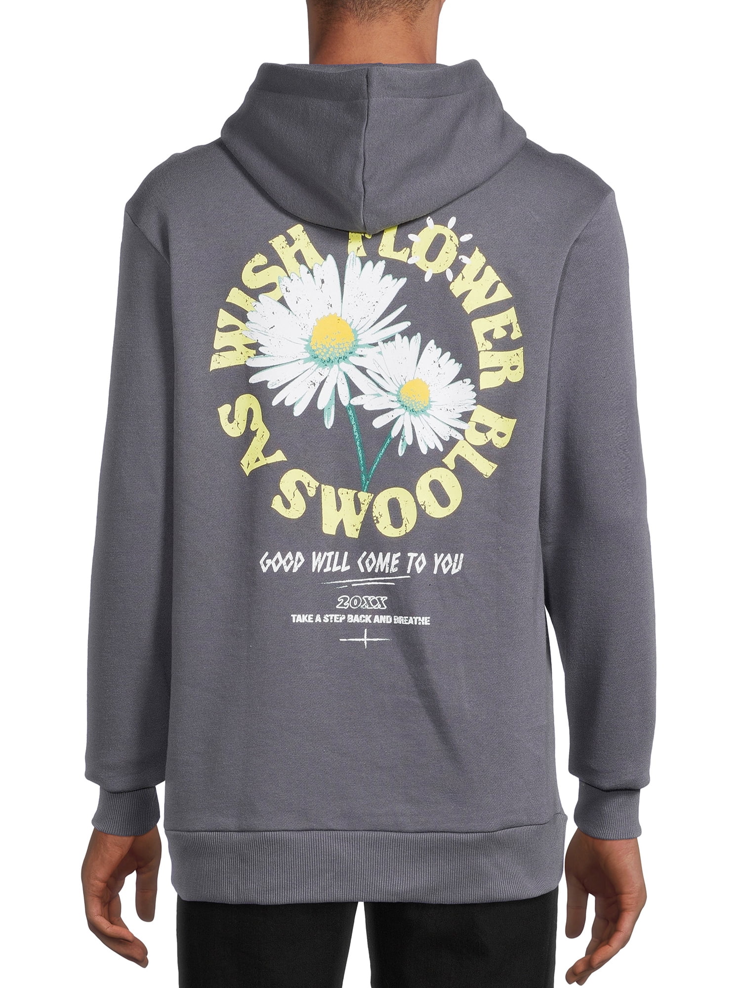 No Boundaries Men's & Young Men's Graphic Print Hoodie, up to size 3XL