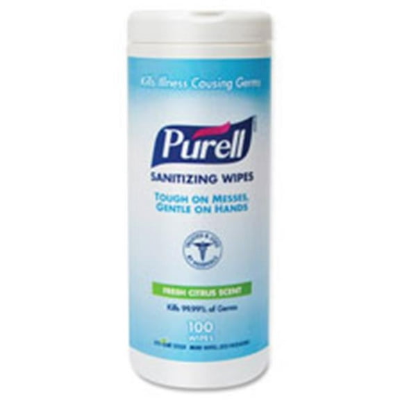 Gojo  Purell Sanitizing Wipes, 100 Wipes, White