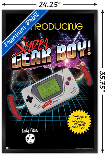 Sally Face - Super Gear Boy Wall Poster, 22.375" x 34" Framed