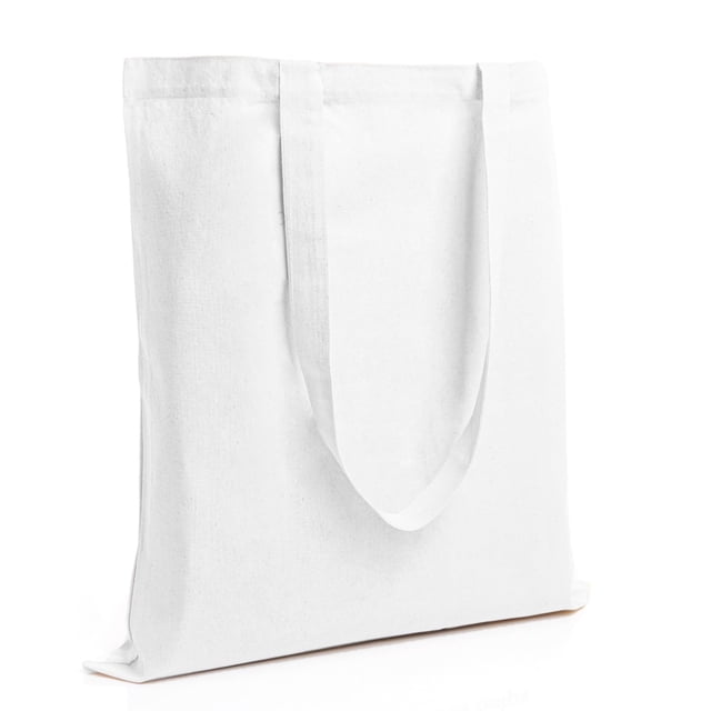 Bolsa de algodón Salt Earth, reutilizable, para abarrotes a granel, blanca