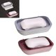 thumbnail image 3 of (gris + rosa claro) Caja de jabón de pared con 2 paquetes de ventosas Ormromra LKX-0895-2, 3 of 7