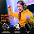 thumbnail image 2 of Gaming Headset Wired for PS5 PS4 PC Xbox One Controller,Noise Cancelling Over Ear Headphones with Mic,Bass Surround,Soft Memory Earmuffs,3.5mm, 2 of 8