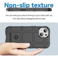 thumbnail image 4 of Slim Fit Case for iPhone 15 (Not fit 15 Pro), Rugged Shield Outdoor Durable Phone Case, Military Grade Anti-Dorp Protection and Camera Lens Protection Cover for iPhone 15,HD Black, 4 of 14