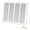 16''Wx12''H [Duct Opening], variant on 24x24 Duct Opening | Steel Return Air Grille Vent Cover Grill For Sidewall And Ceiling Hvac Cold Intake White Outer Dimensions: 25.75"w X 25.75"