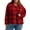 Autumn Red Plaid, variant on ® Women's Plus Grandpa Cardigan