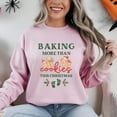 thumbnail image 5 of Christmas Pregnant Sweatshirtfor Mom, Baking More Than Cookies This Christmas Sweatshirt, Mother To Be Gift, Christmas Pregnancy Announcement Sweatshirt, 5 of 5