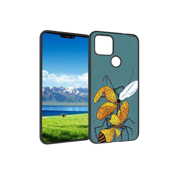 Bugs-Insects-32 Phone Case, Degined for Google Pixel 4A 5G Case Men Women, Flexible Silicone Shockproof Case for Google Pixel 4A 5G