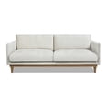 thumbnail image 6 of Haven 83" Flange Arm Oak Wood Sofa Marled Gray, 6 of 10
