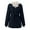 Navy, variant on Women's Fashion Drawstring Hoodie Coat Winter Warm Inside Padded Jacket Slim Zipper Jackets for Women Black S