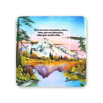 Prime Party Bob Ross Dessert Plates 7"x7" High-Quality Paper Tableware, Party Supplies – Pack of 8