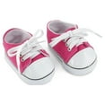 thumbnail image 3 of Emily Rose 18 Inch Doll Clothes| Versatile Canvas Doll Sneakers Basics Value 3-Pack, Including Bright Pink, White and Black Tennis Shoes |Fits American Girl Dolls, 3 of 8