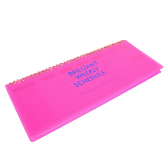 Minkissy Spiral Desk Pad Weekly Planner Paper 1 Piece Organizer Calendar for Office and Home Use