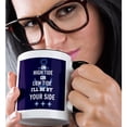 thumbnail image 2 of 3dRose, In high tide or low tide Ill be by your side. Nautical artwork., 15oz Two-Tone Black Mug, 2 of 7
