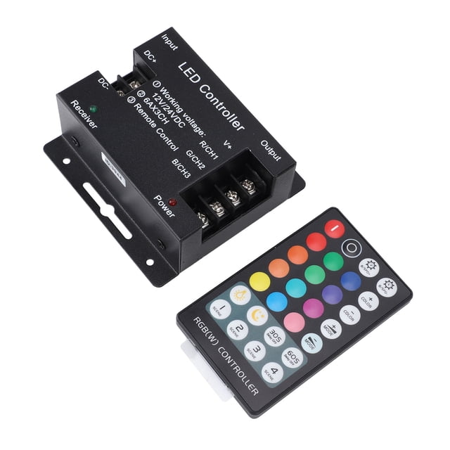 Controlador De Luces LED, Carcasa De Hierro Profesional, Interruptor De Atenuación LED De Seguridad, Función De Memoria De Voltaje Constante Para Tira De Luz LED RGB