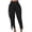 Black, variant on Fesfesfes Women Pant Tight Solid Color Tassel Bandage Trousers