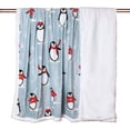 thumbnail image 5 of Cozy Printed Throw Christmas Blanket - 300 GSM Fleece Throw Size for Home Decoration, Ultra Soft Blanket (Throw - 50" x 60") - I, 5 of 6