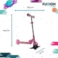 thumbnail image 2 of Scooter monopatín Plegable Fuxion Toys rosa Unitalla, 2 of 10