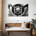 thumbnail image 3 of Elephant Stock Airplane Propeller Wall Art - Horizontal Multi Panel Canvas - Living Room Wall Decor - Transportation Multi Panel - Black And Gray Decor - 45" x 28", 3 of 8