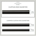 thumbnail image 6 of EXCLUSIVE HOME Napoleon 1" Curtain Rod and Coordinating Finial Set, Matte Bronze, Adjustable 36"-72", 6 of 8