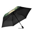 thumbnail image 2 of FORMRS Travel Umbrella Folding Auto Open Close Windproof Rain UV Protection, Green Abstract Shapes, 2 of 8