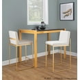 thumbnail image 3 of LumiSource Fuji High Back 26" Fixed-Height Counter Stool - Set of 3, 3 of 6