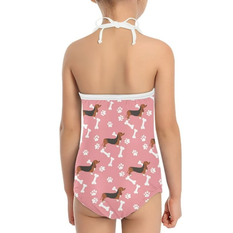 Dachshund Bathing Suit - Pink Dachshund Bathing Suit - Pink