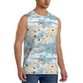 thumbnail image 2 of Fotbe Men's Animals Travel World Map Print Men's Sleeveless Muscle Tank Tops Casual T-Shirts for Gym Workout Beach-X-Large, 2 of 8