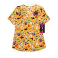 thumbnail image 6 of Scrubstar Women's Scary Sweets Scrub Top, Sizes S-3X, 6 of 7