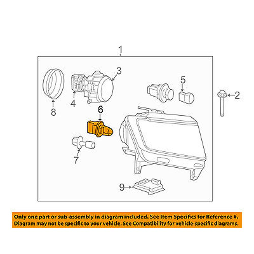 Jeep CHRYSLER OEM 2015 CompassHeadlight Headlamp Bulb L003157KLC