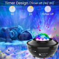 thumbnail image 3 of Projecteur de Lumière Étoilée Projecteur de Galaxie WiFi Intelligent Lumière de Nuit Compatible avec Alexa et Smart App Lecteur de Musique 10 Couleurs avec Télécommande / Bluetooth / Minuterie Adapté aux Enfants et, 3 of 9