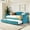 Blue, variant on Upholstered Daybed Sofa Bed Twin Size With Trundle Bed and Wood Slat ,Blue