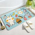 thumbnail image 1 of Alfombrilla de baño con dibujos de animales, felpudo suave para entrada del Hogar, dormitorio, puerta de baño, almohadilla antideslizante absorbente Fivean unisex, 1 of 2