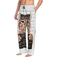 thumbnail image 2 of Disketp Cat Holding Mugshot Sign Men'S Pajama Pants - Ultra Soft Fleece Sleep And Lounge Pants (Size: S-Xxl), 2 of 9