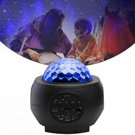 

Shengshi Led Music Starry Sky Projector Lamp/USB Cable LED Bluetooth Voice Control Laser Laser Light Sky Star Water Pattern Flame Light