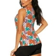 thumbnail image 3 of Uemuo Hawaiian Style Pattern Workout Tank Tops for Women Breathable Moisture-wicking tank top Sleeveless Running Loose Fit Yoga Tops Active Shirts Sports Gym Exercise, 3 of 9