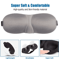 thumbnail image 3 of Sleep Mask Pack of 3, Light Blocking 3D Eye Masks for Sleeping, Blindfold for Side Sleeper, 3 of 5