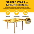 thumbnail image 4 of Sunflower Table Cloths for 3 Foot Rectangle Tables, Yellow Floral Elegant Flowers Pastoral Patio Waterproof Elastic Fitted Tablecloths, Washable Rectangular Table Cover for Camping, 4 of 8