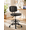Brown, variant on Armless Drafting Chair, Low Back Office Seat with Adjustable Footrest Ring for Standing Desk, Lab, Counter