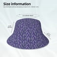 thumbnail image 2 of Kll Lavender Flowers Bucket Hat for Women Men Packable Travel Beach Sun Hat Outdoor Rave Accessories Reflective Fisherman Cap, 2 of 6
