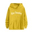 thumbnail image 5 of Weiqiqre Womens Tops Graphic Hooded Sweatshirt Oversized Letter Print Casual Hoodie Pullover, 5 of 9