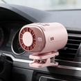 thumbnail image 5 of 2026 Car Clip-On Air Vent Fan with LED Display, Rechargeable Backseat Cooling Fan, 360° Rotatable, Adjustable Speed, Quiet USB Powered Fan for Road Trips & Summer Driving, 5 of 7
