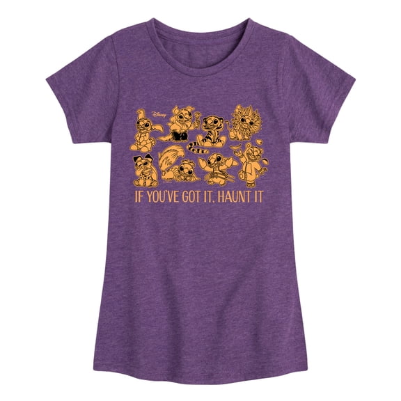 Lilo & Stitch - Haunt It Fitted Short Sleeve Graphic T-Shirt