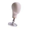 thumbnail image 1 of Milaget Canvas Block Head Desktop with PVC Base Mannequin Head for Hat Jewelries, 1 of 9
