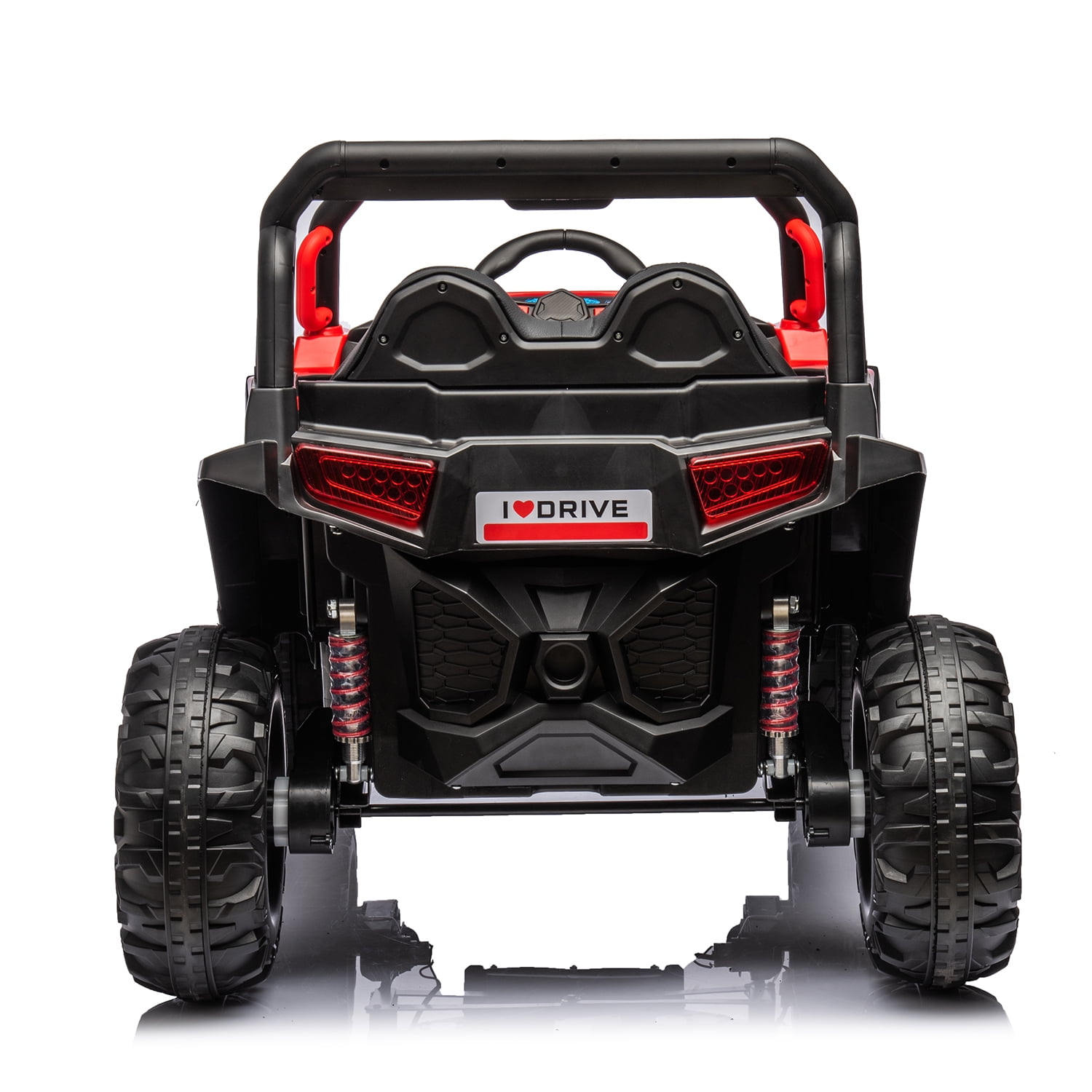 CIPACHO 12V Powered Ride Ons for Kids, Drive Electric Buggy Car with 2.4G R/C, Seat Belt Four Wheel Absorber, Red